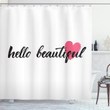 Pink Heart For Loved Ones Shower Curtain Home Decor