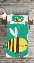 Winking Bumblebee 3D Printed Bedspread Set