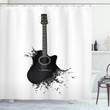 Musical Device Strings Shower Curtain Home Decor