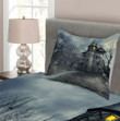 Gothic Haunted House 3D Printed Bedspread Set