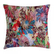Peacock Feather Animal Art Pattern Printed Cushion Cover