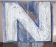 N From Alphabet Pattern Window Curtain Home Decor