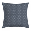 Floral Checked Tile Art Printed Cushion Cover