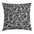 Digital Fractal Black And White Art Pattern Printed Cushion Cover