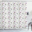 Burgeoning Branches Flowers Pattern Shower Curtain Home Decor