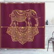 Animal Mandala Elephant Shower Curtain Home Decor