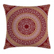 Meander And Flowers Unique Pattern Cushion Cover
