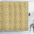 Flower Of Life Vintage Yellow 3d Printed Shower Curtain Bathroom Decor