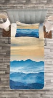 Blue Sea Cream Sky 3D Printed Bedspread Set