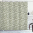 Abstract Banana Leaves Pattern Shower Curtain Home Decor