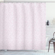 Simplistic Spots Pink Pattern Shower Curtain Home Decor