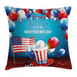 Uncle Sam Hat Flag Pattern Printed Cushion Cover