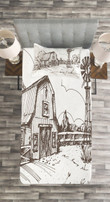 Rustic Farmhouse Barn 3D Printed Bedspread Set