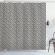 Diagonal Lines Chevron Pattern Shower Curtain Home Decor