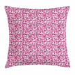 Primitive Geometric Purple Art Pattern Printed Cushion Cover