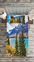 Canadian Glacial Lake 3D Printed Bedspread Set