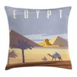 Cleopatra Pyramids Egypt Art Pattern Printed Cushion Cover