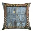 Aged Wooden Factory Art Pattern Printed Cushion Cover