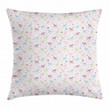 Rocking Toy Vintage Colorful Pattern Cushion Cover