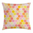 Hexagon Retro Colorful Pattern Printed Cushion Cover