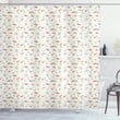Pine Branches Berries Cones Pattern Shower Curtain Home Decor