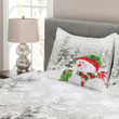 Snowy Woodland Holiday 3D Printed Bedspread Set