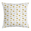 Circular Shapes Design Spotted Pattern Cushion Cover