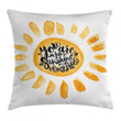 Watercolor Effect Sun You Are My Sunshine Art Printed Cushion Cover
