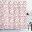 Spring Magnolias Pattern Printed Shower Curtain Bathroom Decor
