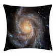 Star Disc In Huge Space Pattern Printed Cushion Cover