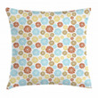 Blossoming Flora Art Pattern Printed Cushion Cover
