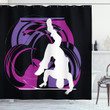 Rebel Teen Breakdancers In Black Shower Curtain Home Decor