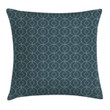 Orient Circles Corners Pattern Printed Cushion Cover