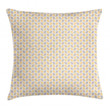 Soft Toned Zigzags Art Pattern Printed Cushion Cover