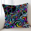 Mandala Optical Illusion Multicolor Bohemian Cushion Pillow Cover