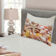Pile Of Seashells Beach 3D Printed Bedspread Set