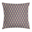 Abstract Geometric Brown And Taupe Art Pattern Printed Cushion Cover
