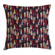 Root Vegetable Design Doodle Pattern Printed Cushion Cover