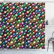 Stars Disco Colorful Pattern Shower Curtain Home Decor