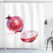 Onion Watercolors Red Pattern Shower Curtain Home Decor