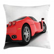 Red Super Sports Car Art Printed Cushion Cover