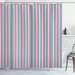Romantic Stripes Pattern Shower Curtain Home Decor