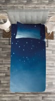 Ombre Sky Universe Cosmos 3D Printed Bedspread Set