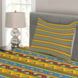 Colorful Borders 3D Printed Bedspread Set