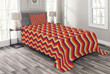 Zig Zag Chevron Stripes 3D Printed Bedspread Set