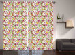 French Vintage Small Flowers Pattern Window Curtain Home Decor