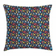 Creatures Funny Figures Colorful Pattern Cushion Cover