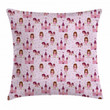 Princes With Castle Stars Art Pattern Printed Cushion Cover