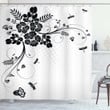 Fern Plants Floral Printed Shower Curtain Home Decor