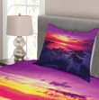 Sunset Over Sea Cloudy 3D Printed Bedspread Set